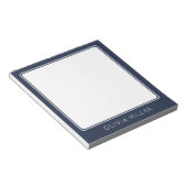 Bloc-notes minimaliste bleu nuit foncé (Incliné)