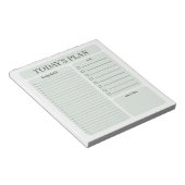 Bloc-notes minimaliste de planification quotidienn (Incliné)
