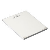 Bloc-notes minimaliste de professeur bohème (Incliné)
