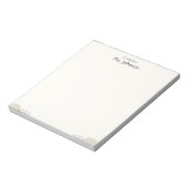 Bloc-notes minimaliste de professeur bohème (Tourné)
