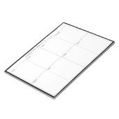Bloc-notes minimaliste, moderne et hebdomadaire (Incliné)