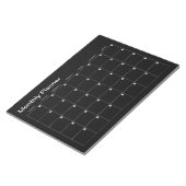 Bloc-notes minimaliste noir (Incliné)