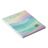 Bloc-notes minimaliste Pastel personnalisé (Incliné)
