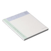 Bloc-notes minimaliste pour monogramme Terrazzo - (Incliné)