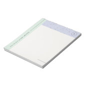 Bloc-notes minimaliste pour monogramme Terrazzo - (Tourné)