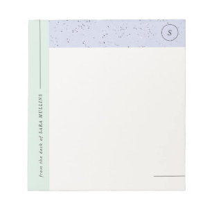 Bloc-notes minimaliste pour monogramme Terrazzo -