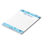 Bloc-notes Mitzvah - Étoile bleu clair de David (Tourné)