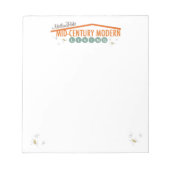 Bloc-notes moderne des années 60 rétro (Devant)