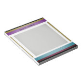 Bloc-notes moderne élégant en gras Nom personnalis (Incliné)