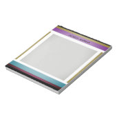 Bloc-notes moderne élégant en gras Nom personnalis (Tourné)