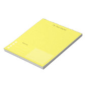 Bloc-notes moderne et joyeux jaune pour déverser s (Tourné)