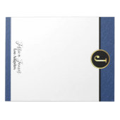 Bloc-notes moderne lettre J (Devant)