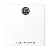 Bloc-notes moderne minimaliste personnalisé simple (Devant)