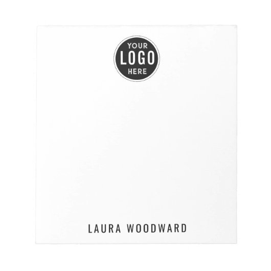 Bloc-notes moderne minimaliste personnalisé simple (Devant)