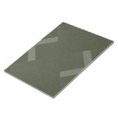 Bloc-notes moderne Moss Green Chevrons - Personnal (Incliné)