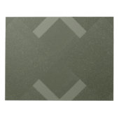Bloc-notes moderne Moss Green Chevrons - Personnal (Devant)