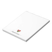 Bloc-notes moderne simple de script cardiaque (Tourné)