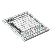 Bloc-notes moderne tendance Merry Christmas Bunco (Incliné)