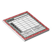 Bloc-notes moderne tendance Merry Christmas Bunco  (Incliné)
