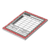 Bloc-notes moderne tendance Merry Christmas Bunco  (Tourné)