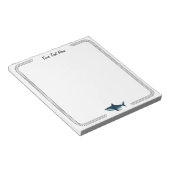 Bloc-notes moderne tendance requin vintage personn (Incliné)