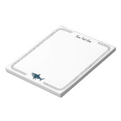 Bloc-notes moderne tendance requin vintage personn (Tourné)