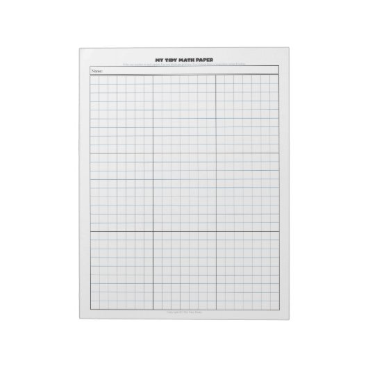 Bloc-notes Mon Tidy Math Papier (Tourné)