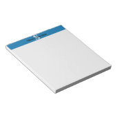 Bloc-notes Monogramme Bleu et Blanc (Incliné)