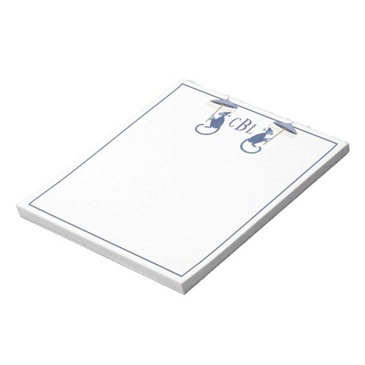 Bloc-notes monographique de Chinoiserie Monkeys (Tourné)