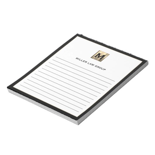 Bloc-notes monographique élégant (Tourné)