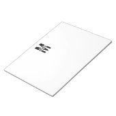 Bloc-notes monographique et nom personnalisé (Incliné)