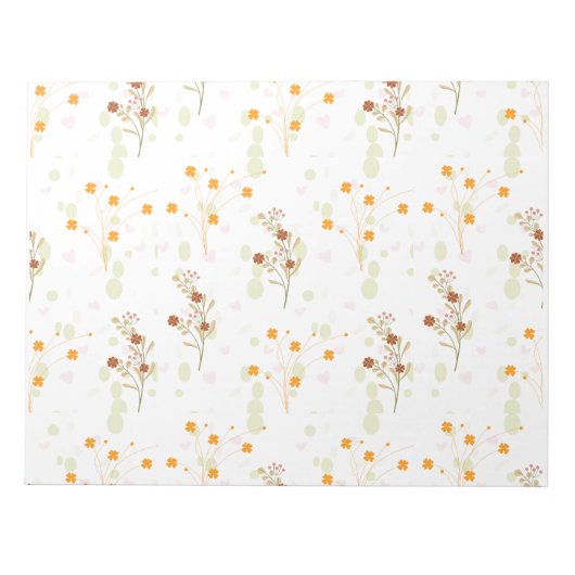 Bloc-notes Motif à petites branches (Devant)