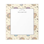 Bloc-notes motif d'art pastel Note de l'enseignant (Devant)
