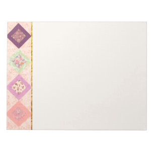 Bloc-notes Motif en tissus colorés