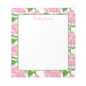 Bloc-notes Motif Hydrangea rose (Devant)