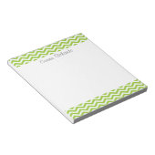 Bloc-notes motif Lime zigzag (Incliné)