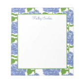 Bloc-notes Motif Periwinkle Blue Hydrangea (Devant)