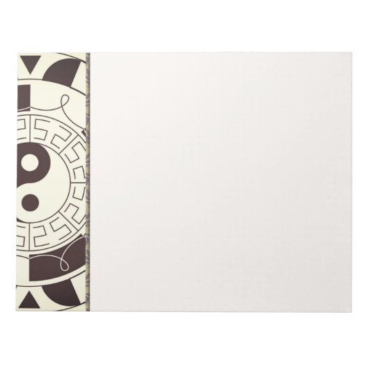 Bloc-notes Motif Yin Yang (Devant)