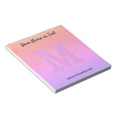 Bloc-notes multicolore personnalisé (Incliné)