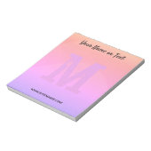 Bloc-notes multicolore personnalisé (Tourné)