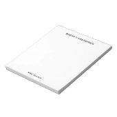 Bloc-notes noir et blanc des priorités du jour (Tourné)