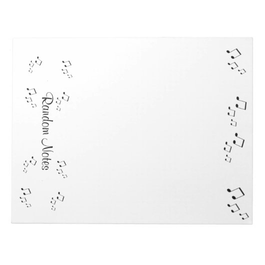 Bloc-notes - Notes aléatoires (Devant)