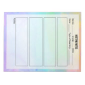 Bloc-notes Notes de réunion - PERSONNALISER (Devant)