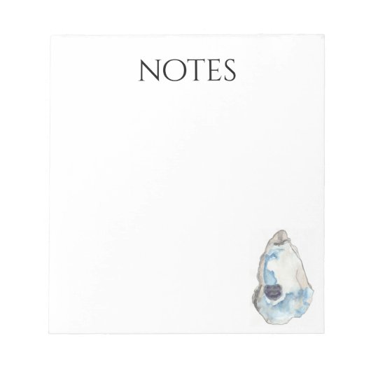 bloc-notes notes d'huître (Devant)