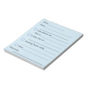 Bloc-notes "Notes pour l'enseignant" (Tourné)