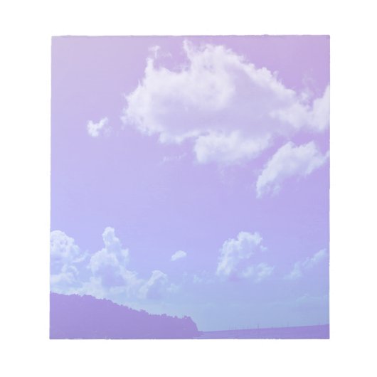 Bloc-notes Nuages Montagne pourpre paysage (Devant)