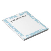 Bloc-notes nuages personnalisés (Incliné)