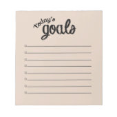 Bloc-notes OBJECTIFS ACTUELS (Devant)