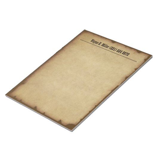 Bloc-notes occidental vintage (Incliné)