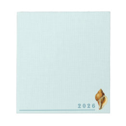 Bloc-notes Océan Bleu Coquillages